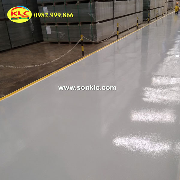 Quy trình thi công sơn epoxy chống bụi sàn xưởng giấy 30