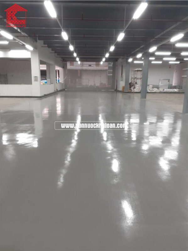 Quy trình thi công sơn epoxy chống bụi sàn xưởng giấy 34 thi công sơn